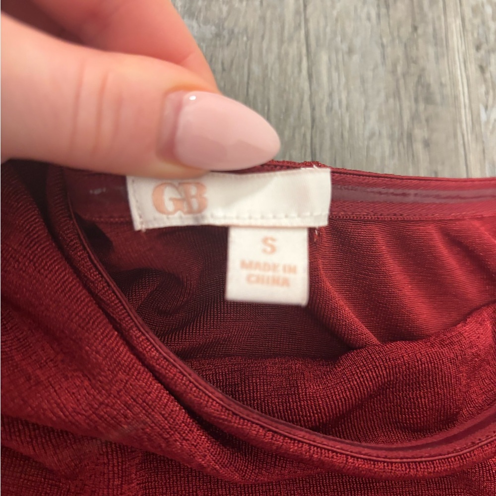 Gianni Bini Off The Shouler Red Women's Blouse - Picture 3 of 3